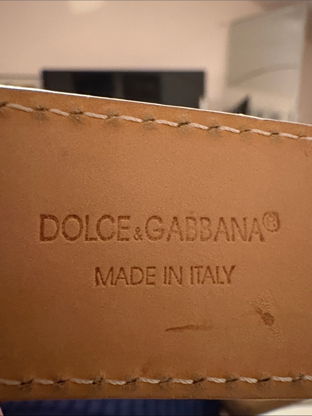 Dolce & Gabbana Cream and Chrome Logo Wall Hook - Picture 3 of 4